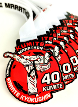 Медаль из акрила Kumite Marathon